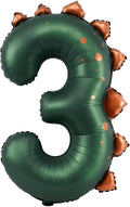 Dinosaur Number 3 Balloon, 30 Inch Birthday Party Decorations by AXBMM
