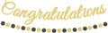 Gold Glitter Congratulations Banner by Tedercle