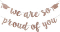 2026 Graduation Banner Party Decorations Rose Gold We are So Proud of You by Unknown