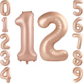 40 Inch Caramel Foil Number 12 Balloon by TNCDJKPA