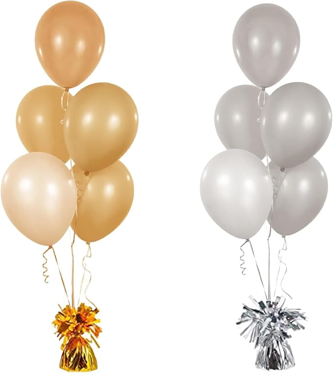 Chochkees 6-Count Silver Metallic Balloon Weights, Birthday Party Favors - Image 8