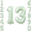 Olive Green Number 13 Balloon 40 Inch, Boho Hanging Sign by Unknown