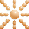 PartyWoo Nude Linking Balloons 100pcs 12 Inch Beige Tan Link Balloons | by PartyWoo