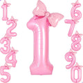 Pink 1 Balloon Number Pink Birthday Decorations by Unknown