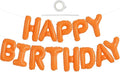 TONIFUL 16 Inch Bright Orange Happy Birthday Balloons Banner Decorations | by TONIFUL