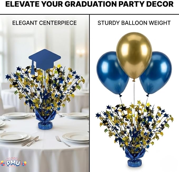 PMU Graduation Centerpieces for Table 2026, Grad Balloon Weight Centerpiece - Image 4