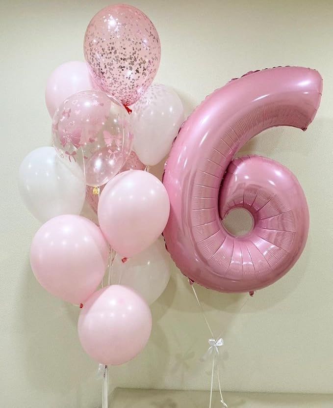 Numbers 15 Balloon 40Inch Pearl Pink Balloon - Image 3