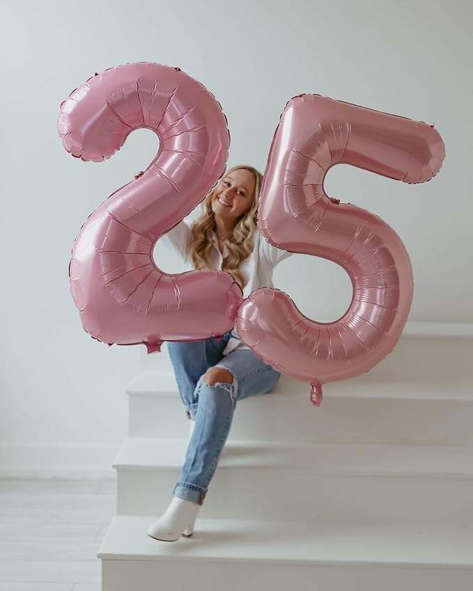 Pearl Pink Number 2 Balloon 40 Inch - Image 3