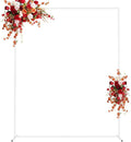 Asee'm 6.6FTx5.2FT White Wedding Arch Backdrop Stand Square Metal | Rectangular by Aseem
