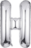 Single Aluminum Hanging Foil Film Silver Letter Balloons H 40 Inch | by FFNIU