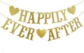 Happily Ever After Banner, Wedding Decorations, Engagement Anniversary Bridal by Firefairy