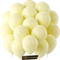 Pro Duralatex Pastel Yellow Extra-Thick Balloons 120 Pack 10 inch | Light by Bezente