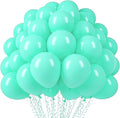 Voircoloria 110pcs Teal Turquoise Latex Party Balloons, 12inch | by Voircoloria