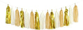 White Gold Champagne Party-Decorations Tassel-Garland -15pcs Christmas Wedding by Panduola