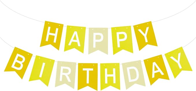 Happy Birthday Banner Pre-Strung Birthday Decorations Birthday Party Backdrop by RICHHHA