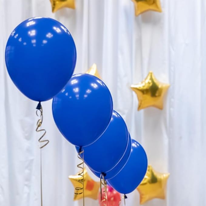 Blue Balloons Blue Party Decorations 30 Pack 18 inch Round Royal Blue Balloons - Image 7