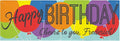 Let's Make Memories Personalized Happy Birthday Banner by LetsMakeMemories