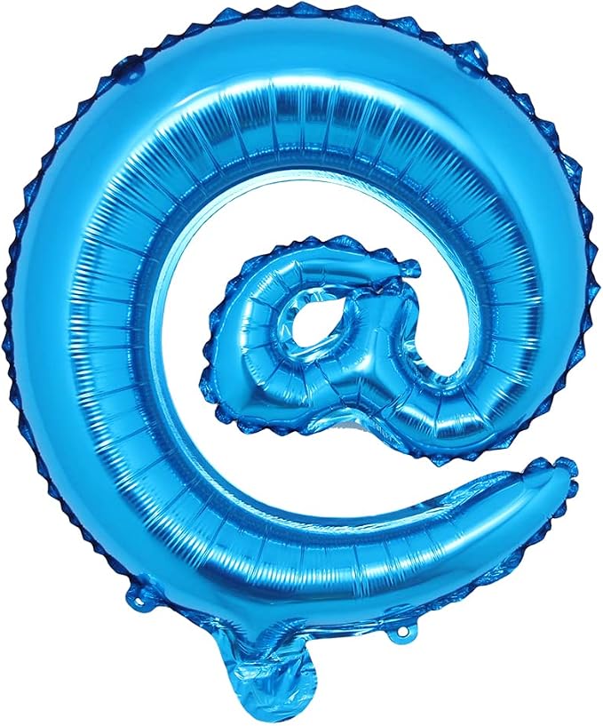 16" inch multicolor Alphabet Letter symbol & @ # Balloons Aluminum Hanging Foil by RUIANSI