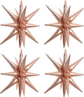 TONIFUL 4 Pcs Explosion Star Balloons Rose Gold Foil Balloon Party Decor | 22 by TONIFUL