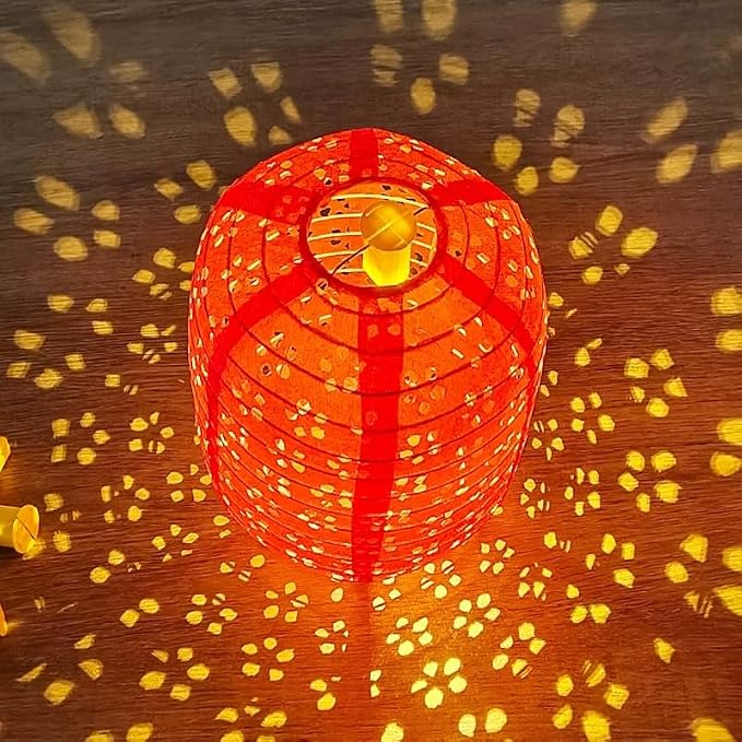10PCS Paper Lanterns Chinese New Year Spring Festival Lantern 6inches Variety - Image 6