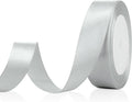 Silver Satin Ribbon For Gift Wrapping1 Inch 25 Yards Easter Ribbons For Crafts by OALCQ