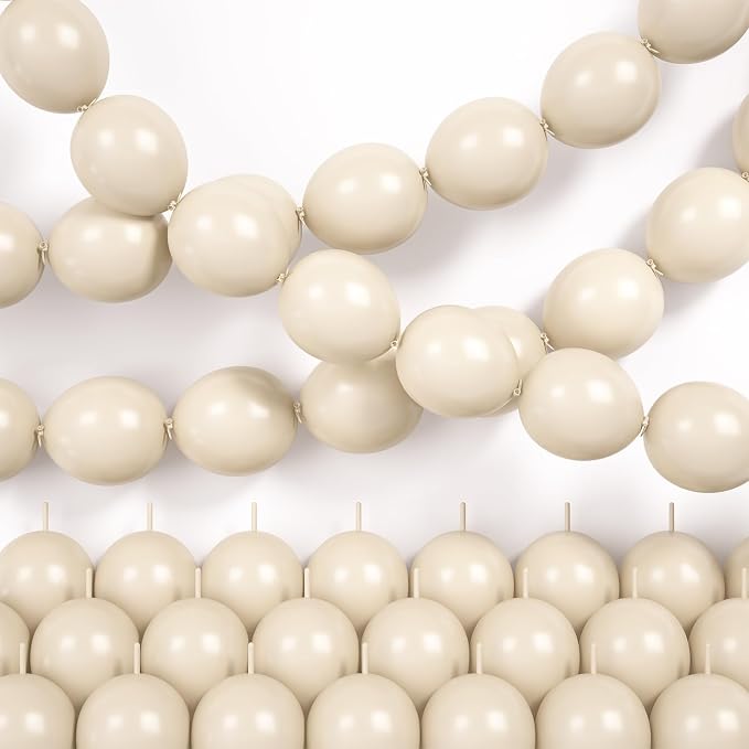 White Linking Balloons by Hapmori