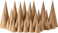 Crafjie 38PCS Paper Mache Cones Open Bottom Variety Pack Set of 8pcs 13.75x5 by Crafjie