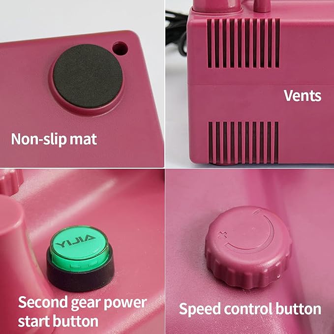 Portable Electric Balloon Blower Pump, Dual Nozzle Balloon Inflator - Image 5