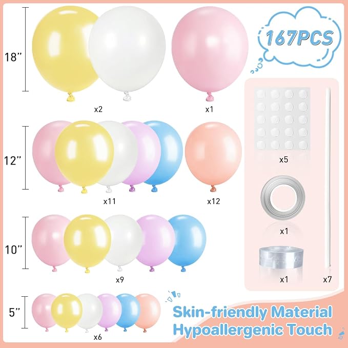 Pastel Balloon Garland Arch Kit - Image 2