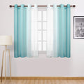 DWCN Faux Linen Ombre Sheer Curtains by DWCN