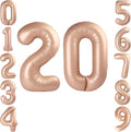 40 Inch Caramel Foil Number 20 Balloon by TNCDJKPA
