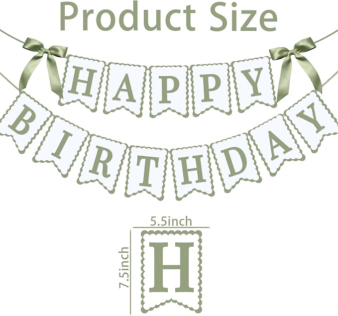 Bow Happy Birthday Banner for Bow Birthday Decorations Pink Bows Garland for - Image 2
