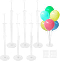 6 Sets Balloon Sticks with Base, Balloon Stand Kits, Balloon Stands with Base by Bvrbaory