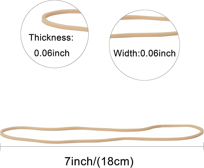 Rubber Bands Large for Balloon Arches Size #117A 208pcs Stretchy Elastic Band - Image 3