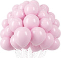 Voircoloria 110pcs Light Pink Pastel Pink Latex Party Balloons, 12inch | by Voircoloria