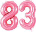 Number 83 Balloons for 83rd Birthday Party Decorations, 0-100 Large No.83 by Joycard