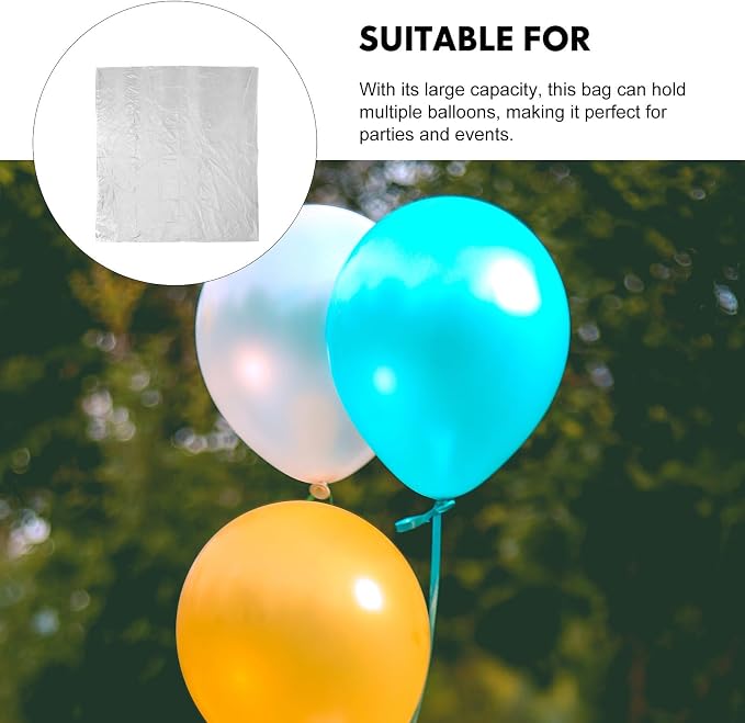 STOBAZA 5pcs Large Capacity Balloon Storage Bags Plastic Balloon Pouches - Image 9