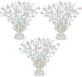PMU 3 Pack Bursting Star Metallic Foil Spray Centerpiece- Opal Iridescent by PMU