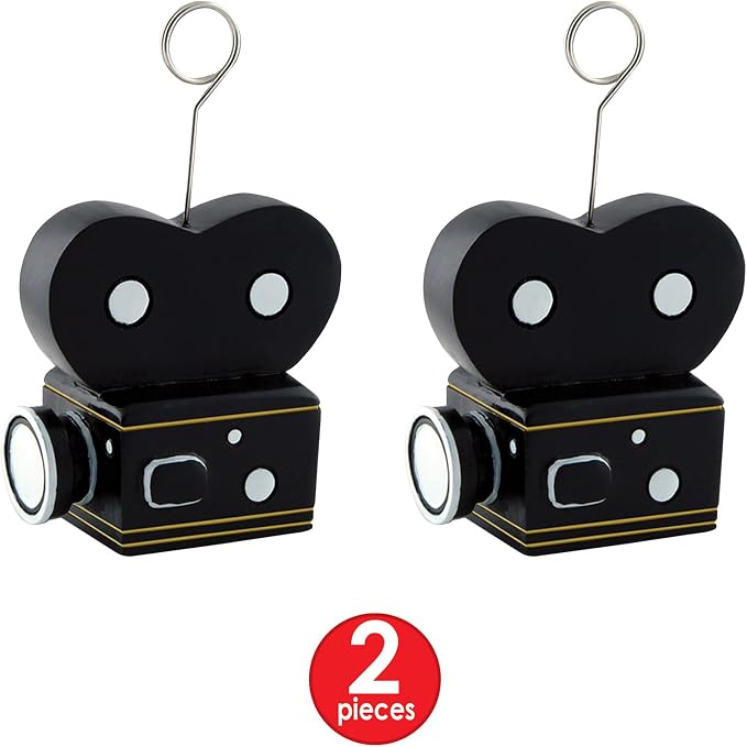 Beistle S50219AZ2 Movie Camera Photo/Balloon Holders 6 Ounces - Image 2