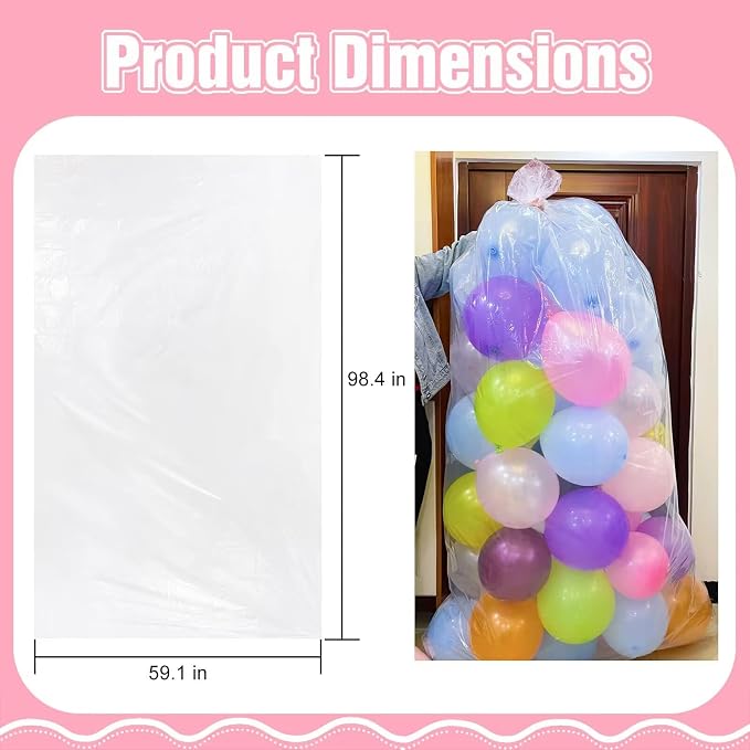 3 Pieces 59.1 X 98.4 Inches Balloon Bags - Image 2