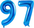 Number 97 Balloons for 97th Birthday Party Decorations, 0-100 Large No.97 by Joycard