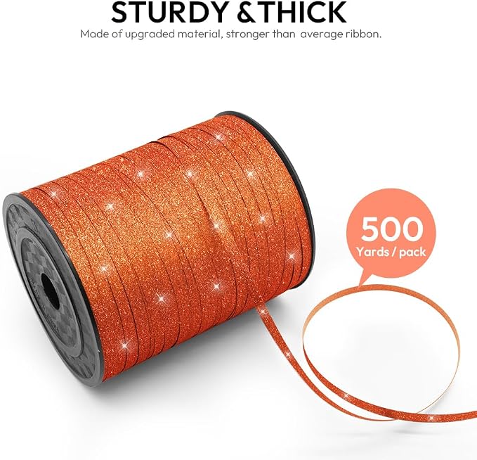 500 Yards Curling Ribbon for Gift Wrapping, 3/16" Balloon String for Christmas - Image 2