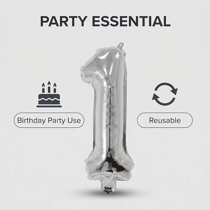 20 Pieces Foil Mylar Number Balloons 0 to 9 Set - Image 7