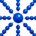 PartyWoo Royal Blue Linking Balloons 100pcs 6 Inch Dark Blue Link Balloons | by PartyWoo
