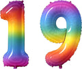 Number 19 Balloons for 19th Birthday Party Decorations, 0-100 Large No.19 by Joycard