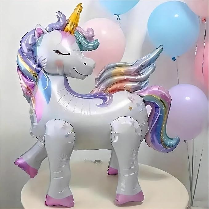 5 Pcs Self Standing Unicorn Balloons - Image 3