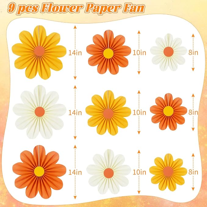 zilue Paper Fans Party Decorations Paper Flowers Decorations - Image 2