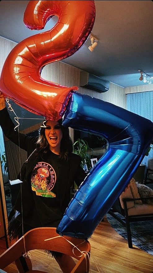 Night Blue Number 7 Balloon 40 inch, 7th Birthday Party Balloons Decorations | - Image 4
