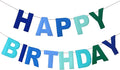 Felt Happy Birthday Garland Rainbow Banner Reusable Happy Birthday Sign Party by Mindsoft