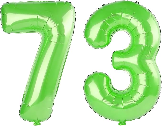 40 Inch Number 73 Balloons for 73rd Birthday Party Decorations, 0-100 Fruit by FOBELEC